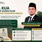 Analisis hukum mengenai kemungkinan penunjukan Kepala KUA dari unsur Penyuluh Agama Islam sebagai Pegawai Pencatat Nikah (PPN) pada KUA yang tidak memiliki Penghulu, berdasarkan perspektif UU Nomor 22 Tahun 1946 dan PMA Nomor 30 Tahun 2024.